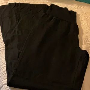 Wide leg blank linen pull on pants